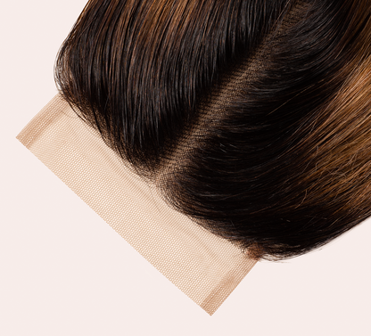 Mayvera™ Virgin Indian Straight 4” x 4” Standard Lace Closure