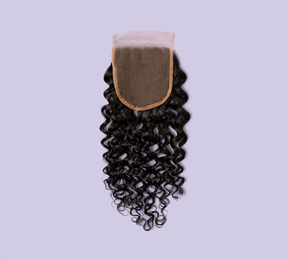 Mayvera™ Virgin Brazilian Water Wave 4” x 4” Standard Lace Closure