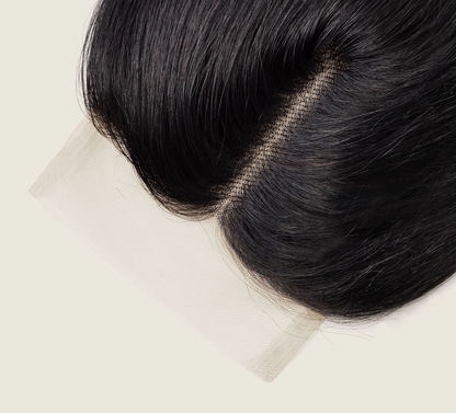 Mayvera™ Virgin Brazilian Straight 4” x 4” Standard Lace Closure