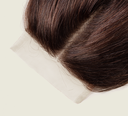 Mayvera™ Virgin Brazilian Straight 4” x 4” Standard Lace Closure